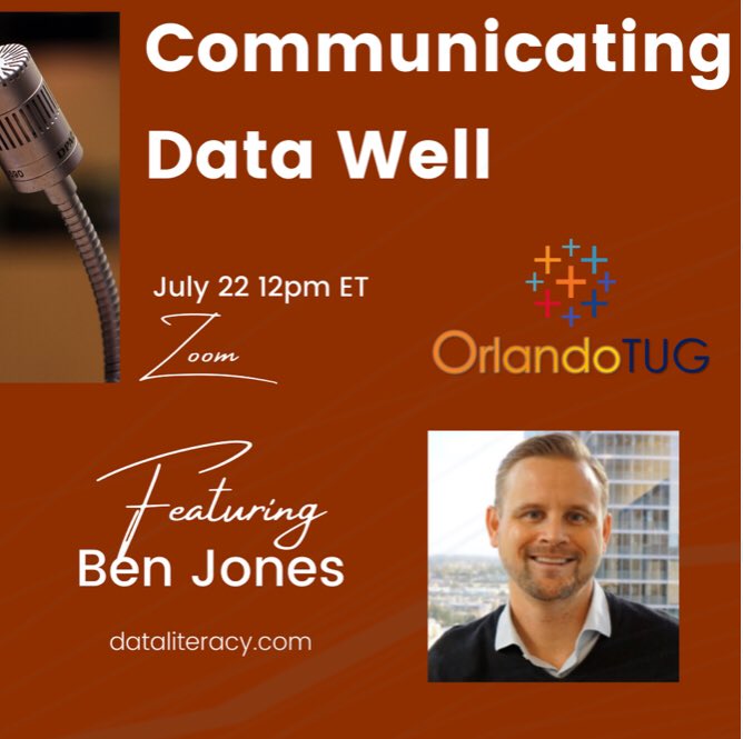 Come join this amazing session on #data literacy happening now 📈

( Recording will be sent after )

usergroups.tableau.com/orlandotugbenj…