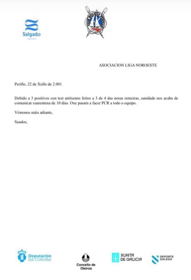 Ligalgt's tweet photo. COMUNICADO #LGT | #TrofeoXuntadeGalica 

Todo o noso ánimo para as rapazas  do Club de Regatas Salgado-Perillo. Esperámosvos pronto!

#AÚPAPERILLO https://t.co/Hwa9Hztdqs