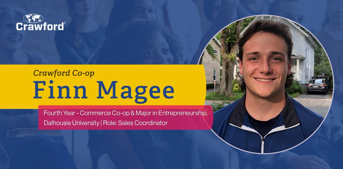 Meet our co-op student, Finn Magee! Finn’s favorite part about interning with Crawford is that he gets to work on various initiatives and gain insight from experienced sales professionals every day! #StudentSpotlight #CrawfordCoOp #Insurance