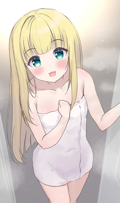 『入っていいかな～?入るよ?入りま～す❤』なお風呂のべ落書き
#有栖の絵本 