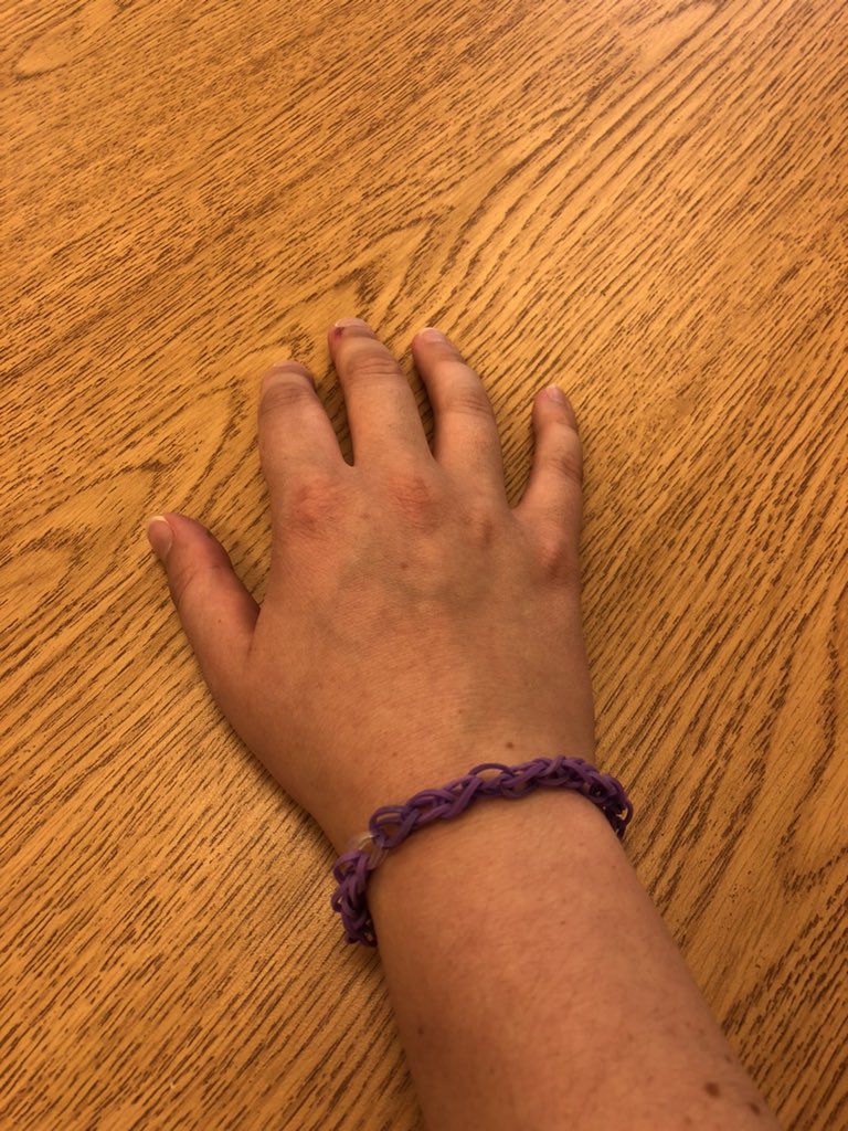 New jewelry from some of my summer school students. Yes, they remembered my favorite color and made this special for me 🥺