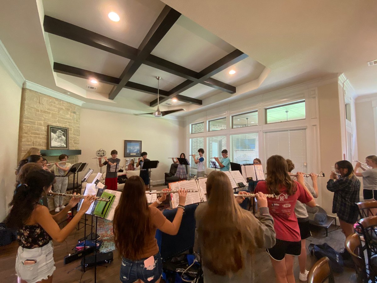 KellerHighBand's tweet photo. Flute section is going to be ready for #kellerhighband camp that starts NEXT WEEK! #soexcited #letspractice #summersectionals https://t.co/8a0mNkkmBw