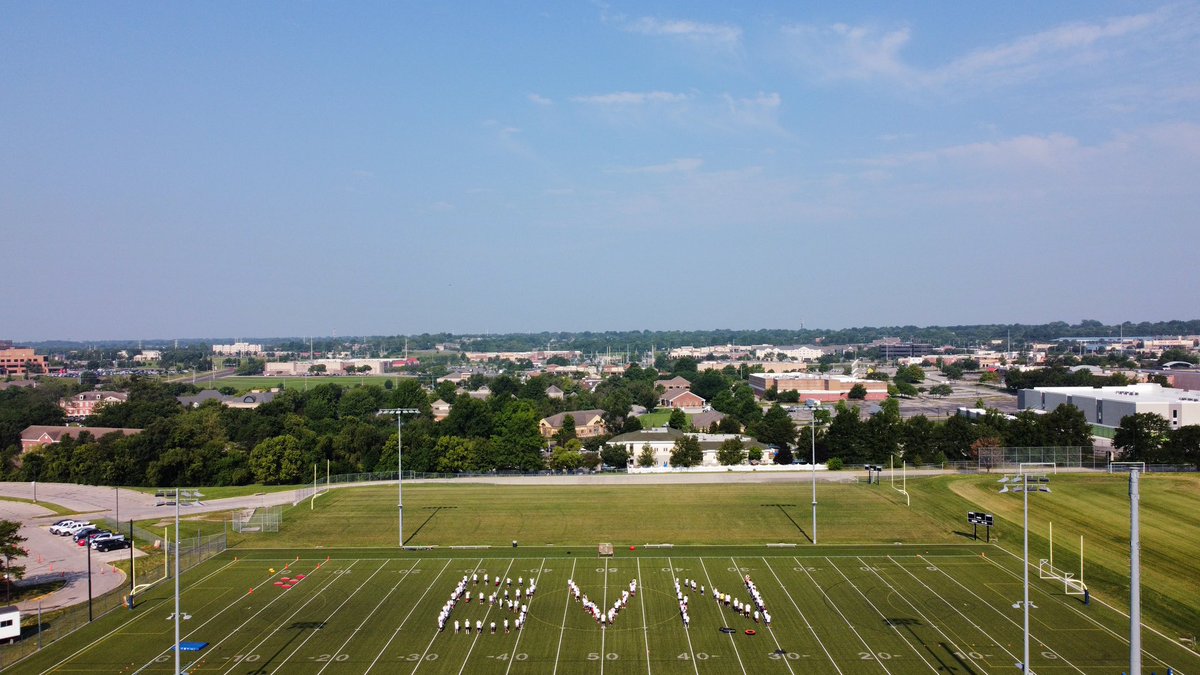 That’s a wrap for the BVN Youth Football Camp! Thanks to all the campers, parents, players, and coaches! Pictured: 100 future Mustangs. <a href="/BVNorthFootball/">BVN Mustang Football</a> #WeVN