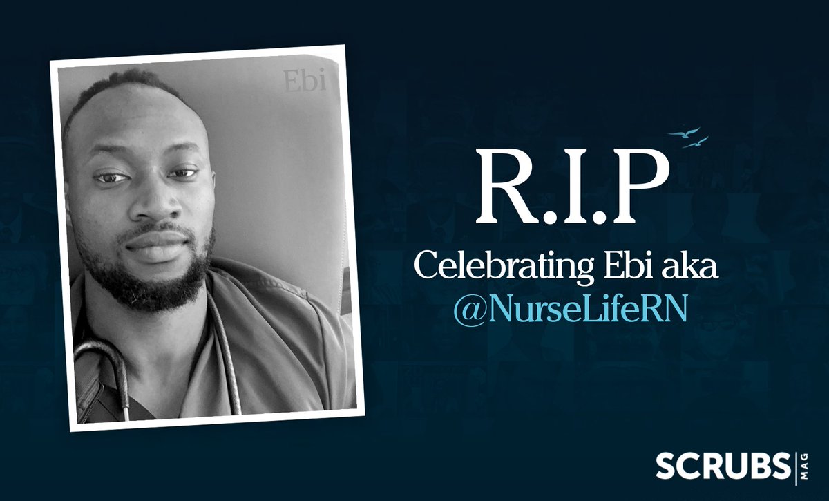 ScrubsMagazine's tweet photo. Today we said a final goodbye to our friend, Ebi aka @nurselifern. Ebi, you were a tremendous human being, making us all laugh with your sarcastic and quick wit. We speak for our followers when we say, you brought sunshine into our lives daily. Rest in peace, friend. https://t.co/Updt2tuhGj