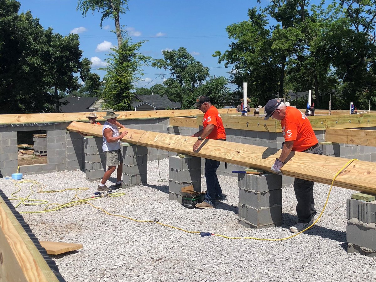 .<a href="/SamaritansPurse/">Samaritan's Purse</a> rebuild volunteers in North Nashville, TN, started building floor trusses &amp; framing on a new house this month for a family whose home was hit directly by tornadoes in March 2020. Pray for these volunteers as they serve in #JesusName. I thank God for each one!
