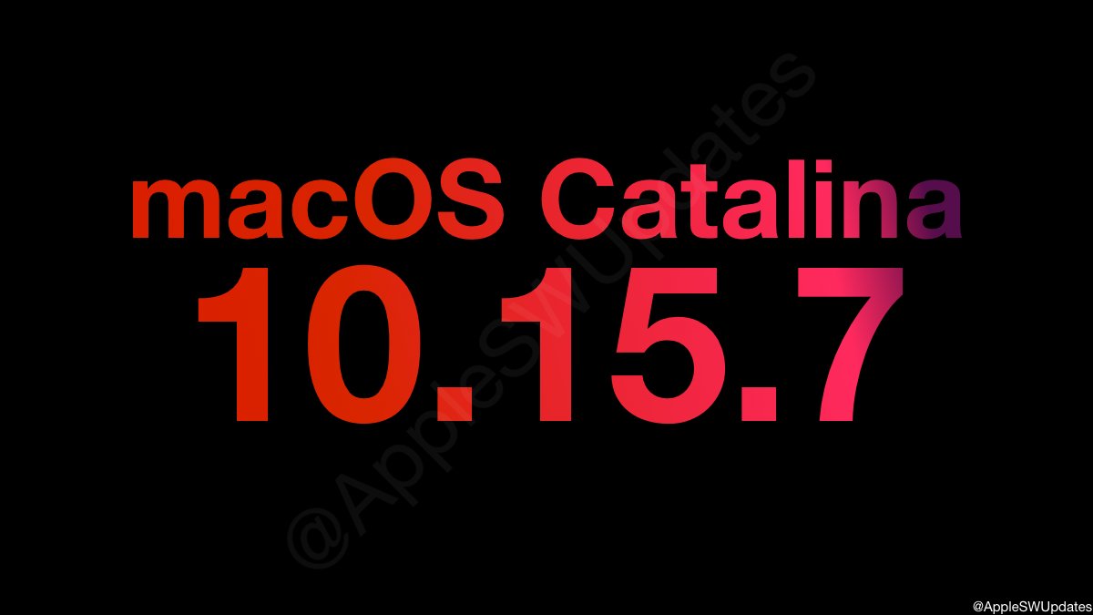 iSWUpdates's tweet photo. macOS Catalina 10.15.7 (19H1323) has been released. #macOS #macOS10157 #macOSCatalina https://t.co/r7htm5EQrS