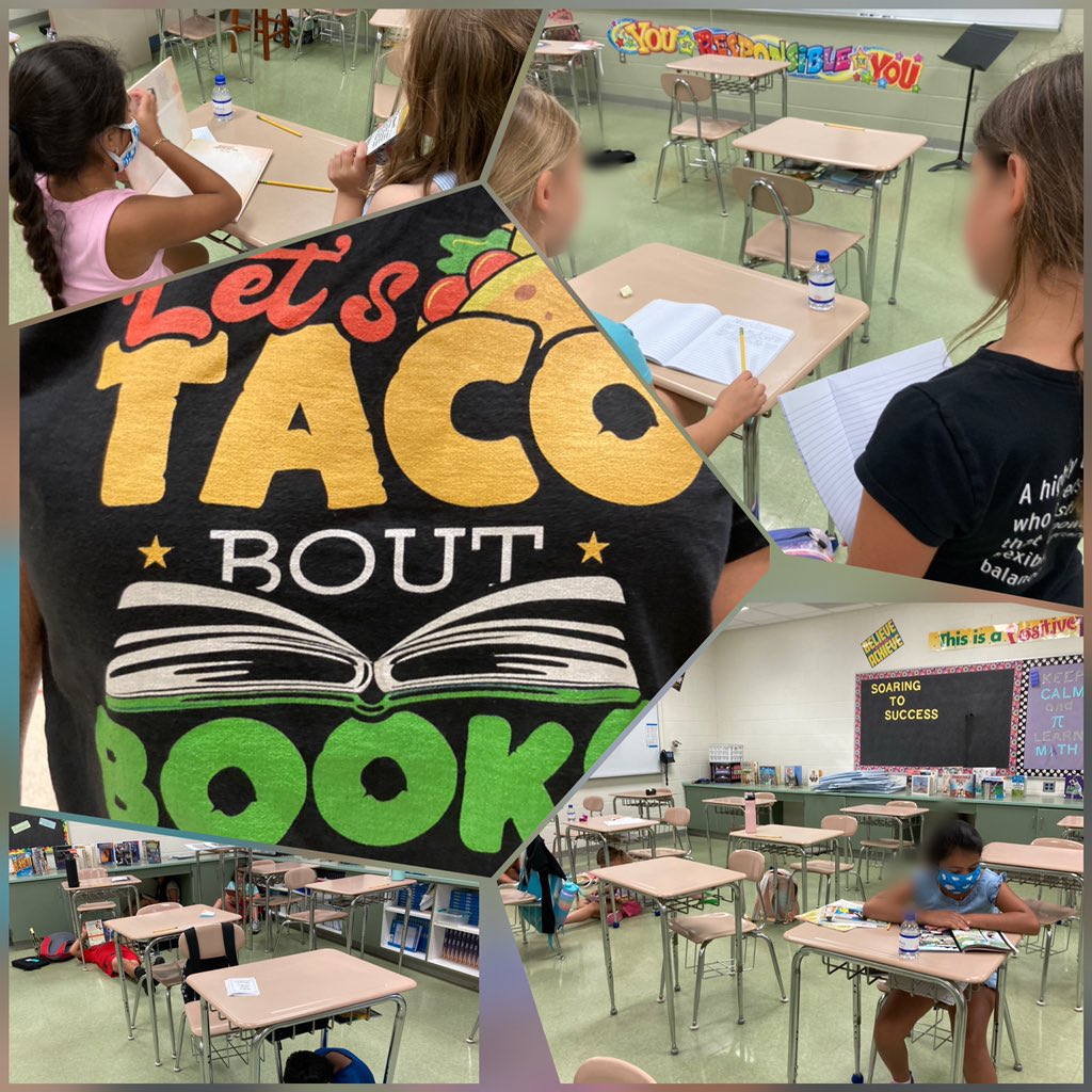 We “taco bout” our independent reading during Summer Literacy Camp!  #readingspot #noticeandnote #readingpartners @FlemRarSchools @desmaresschool