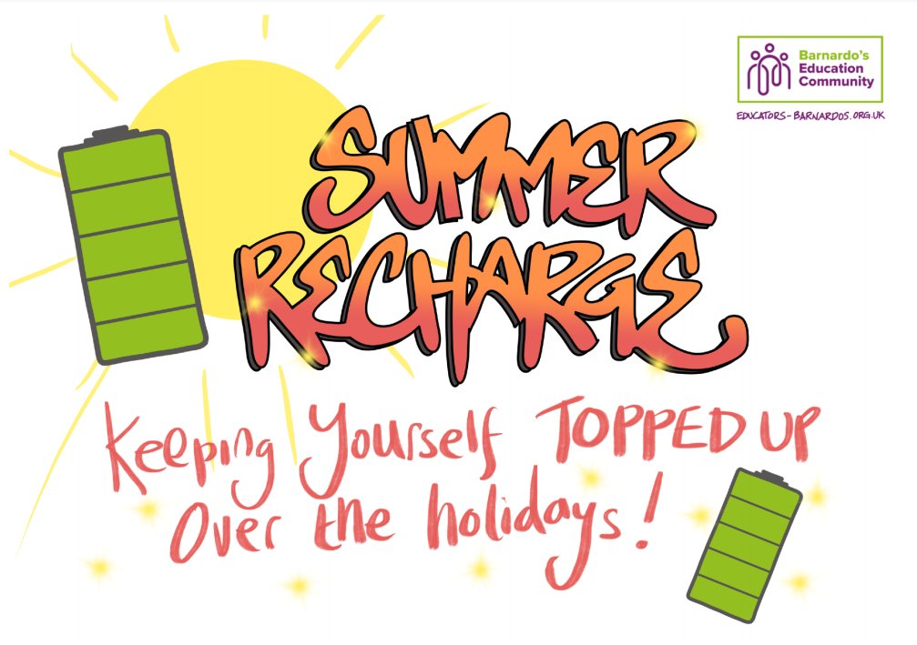 These helpful workbooks from <a href="/BarnardosEduCom/">Barnardo's Education Community</a> are full of tips and templates for supporting your child’s wellbeing before, during and after the summer holidays: bit.ly/36RNICy