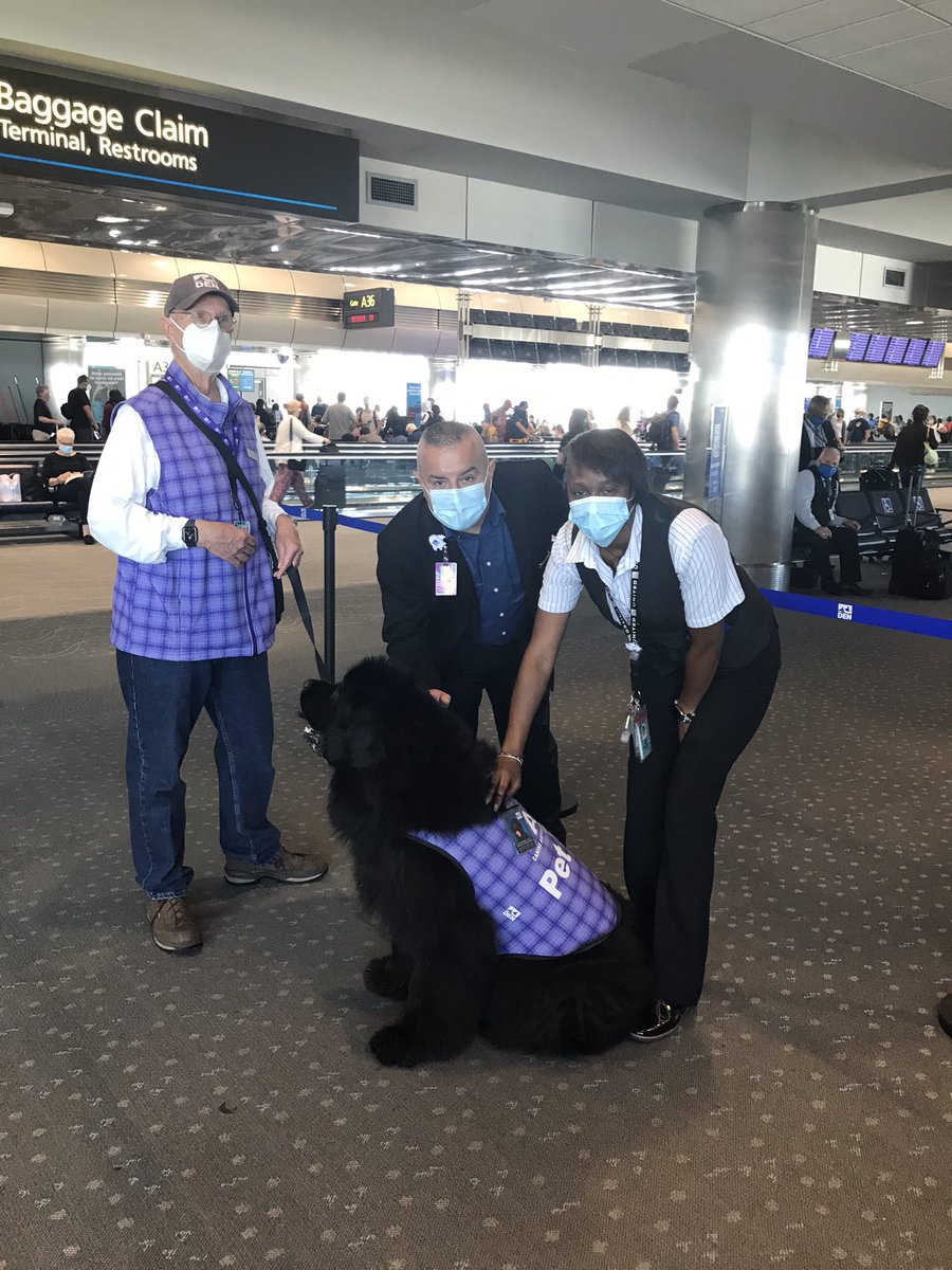 BorisCanoMCO's tweet photo. Good to see &amp; being able to pet Matilda again on the A-concourse🐕‍🦺We love her⭐️@weareunited #dencs https://t.co/fcgsut3VFo