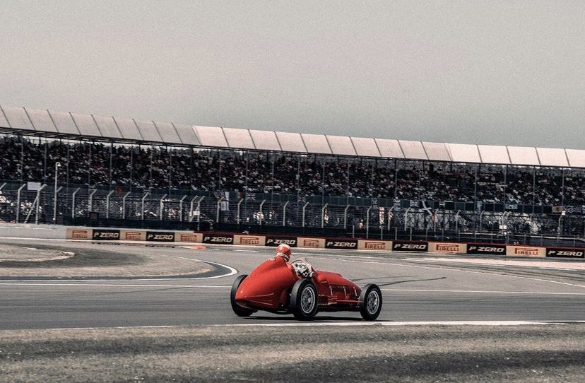 TheF1Republic's tweet photo. Charles Leclerc driving the Ferrari 375 around Silverstone 🇮🇹
#F1 #F12021 #Ferrari #Ferrari375 #CharlesLeclerc #Leclerc https://t.co/OiuysK00m2