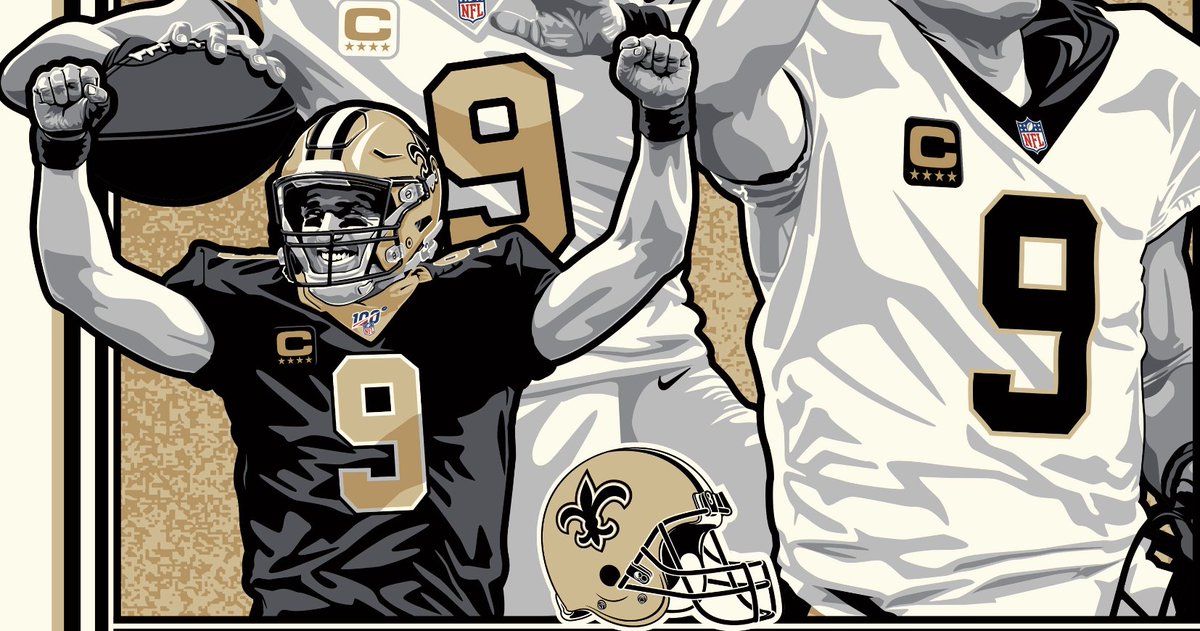 PhenomGallery's tweet photo. Sneak Peak ๐คซ @Saints exclusive honoring All-Time Great @drewbrees
#DrewBrees print going live tomorrow. In partnership with @Fanatics only available at @MBSuperdome Team Store
Limited edition 309. Signed & numbered by artist #Stolitron
#Saints โข #Brees9 โข https://t.co/xEoGcJlyOz
