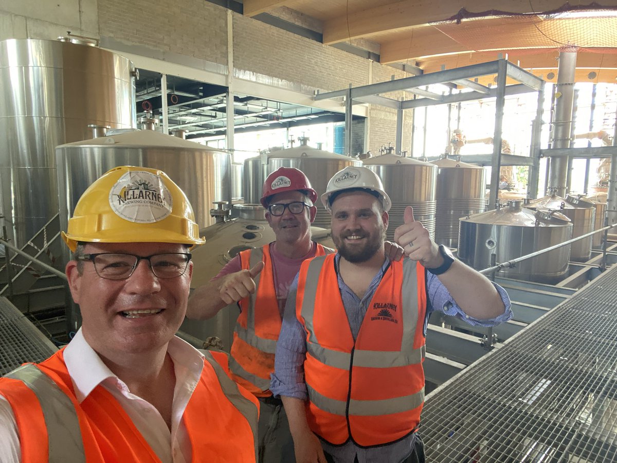 LCrowleyHolland's tweet photo. Class afternoon visiting @killarneydistco in the sun with my pal and @labour leader @alankellylabour &amp; Labour Mayor @mariebmoloney 

Thanks a million to Tim and Barry for showing us around the new site. It’s going to be incredible. An amazing assist to Kerry. https://t.co/TpNSZKhniq