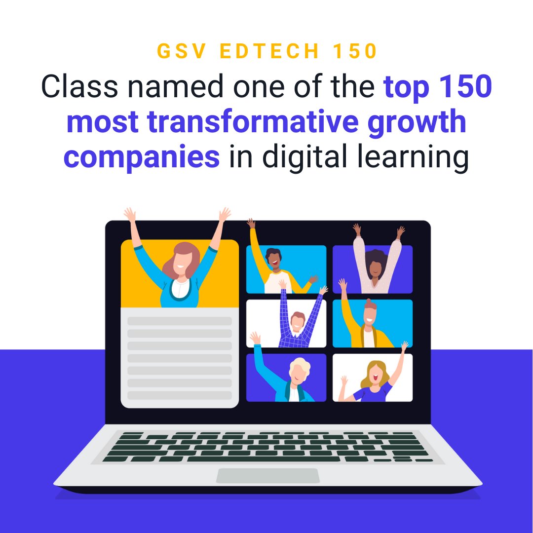 WeAreClassTech's tweet image. We are honored to a part of the GSV EdTech 150 and cannot wait to see everyone in San Diego at the @asugsvsummit August 9-11! 🎉

#ASUGSVSummit #EdTech150