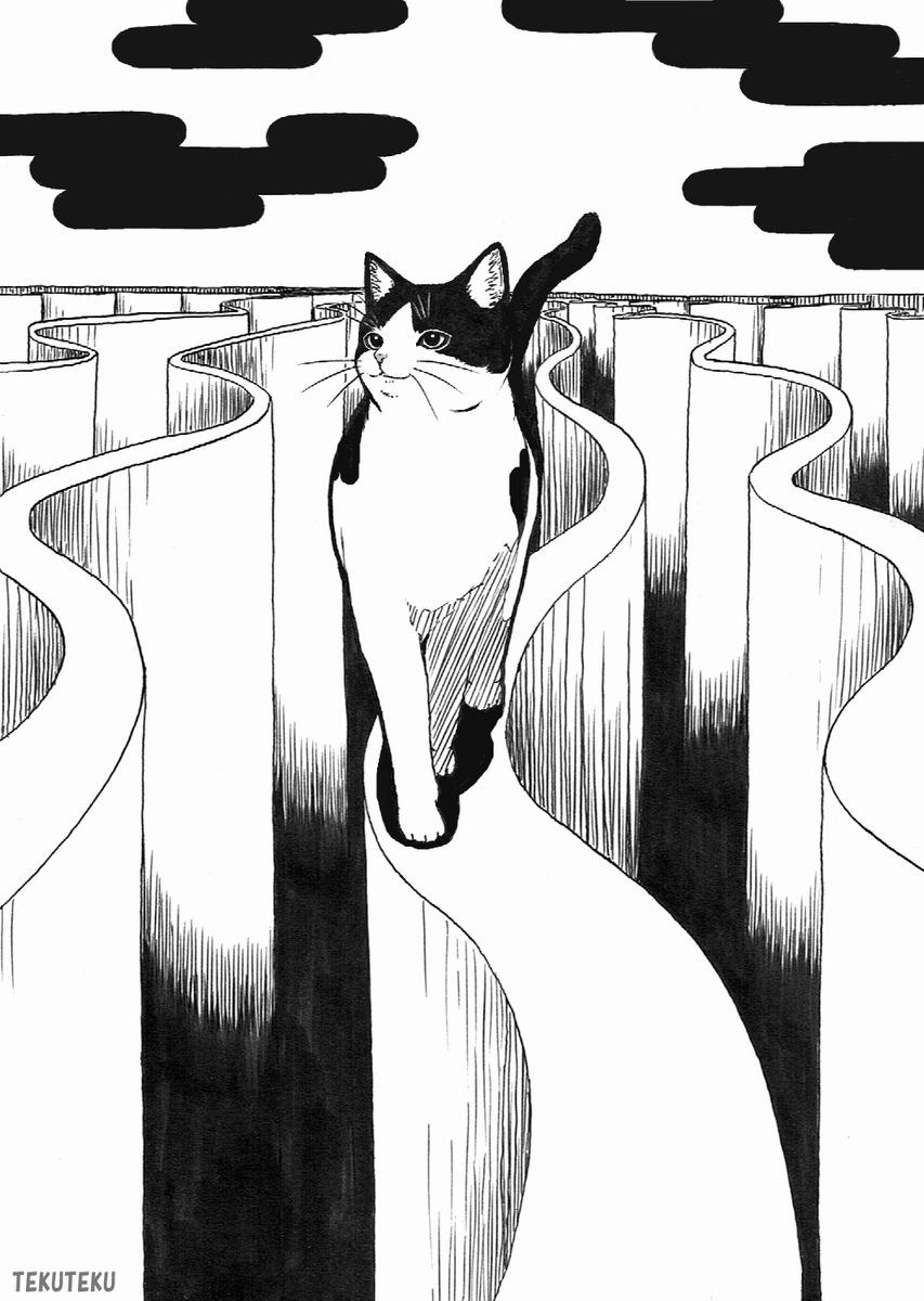 #見た人もなにか無言で白黒の何かをあげる 