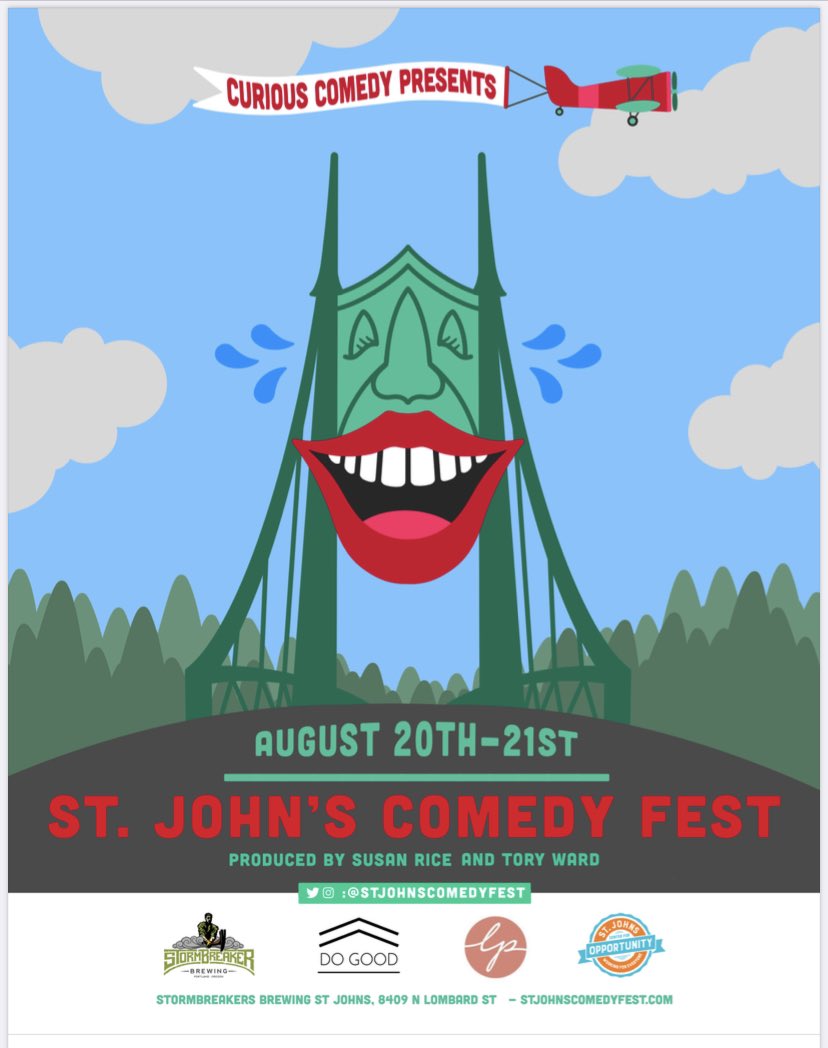 ConceptsPenny's tweet photo. We’re thrilled to be sponsoring @stjohnscomedyfest presented by @curiouscomedy! After such a difficult year, it’s time to get back to laughter! Partial proceeds go to @dogoodmultnomah &amp; @stjohnsopportunity #stjohnsneighborhood #comedyfest #portlandcomedy https://t.co/Zqc6Bpcl0T