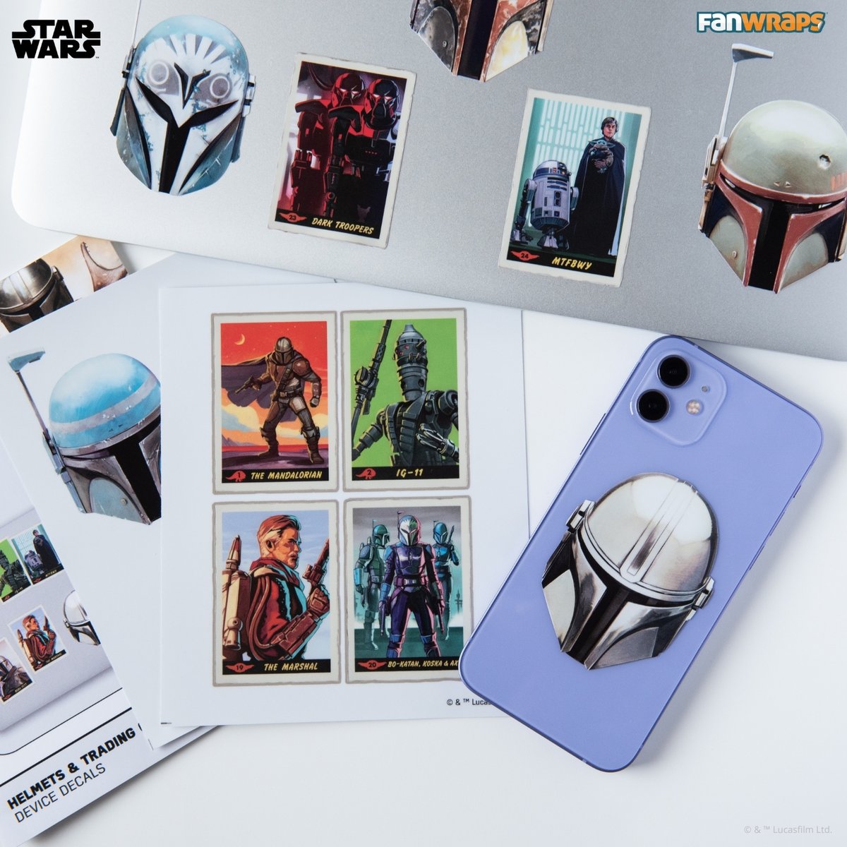 Raise your hand if you’ve already binged The Mandalorian Season 2 several times this summer. ✋ We can relate! Don’t miss out on saving 15% on new Star Wars items like these device decals with code SUMMER15 at checkout. 

fanwraps.com