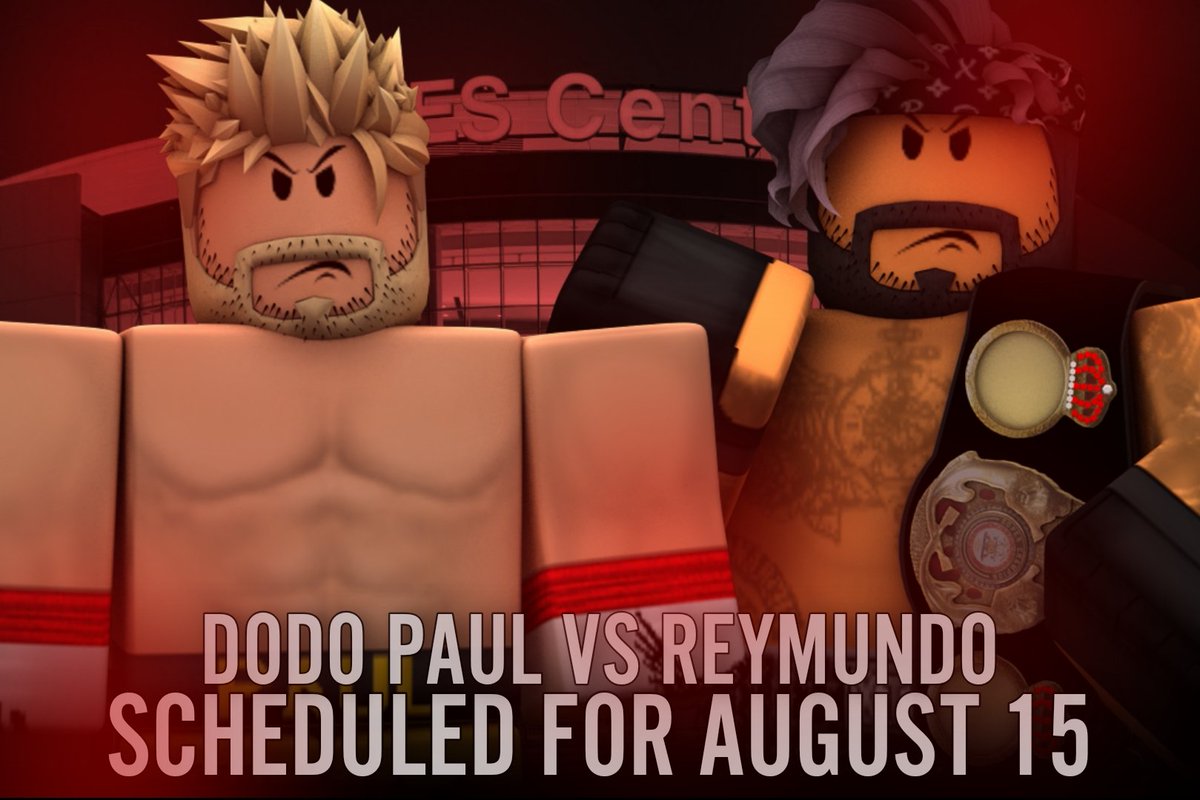 MYZONE_RBLX's tweet photo. IT'S OFFICIAL. 📝

There's no more going back now! ⏳

Paul vs Reymundo has officially been set for August 15th after a voting on our discord. 👊🏼

Who will not only win, but walkout as the WBA Champion?👀

#PaulvsReymundo https://t.co/Vc2yv1NbqB