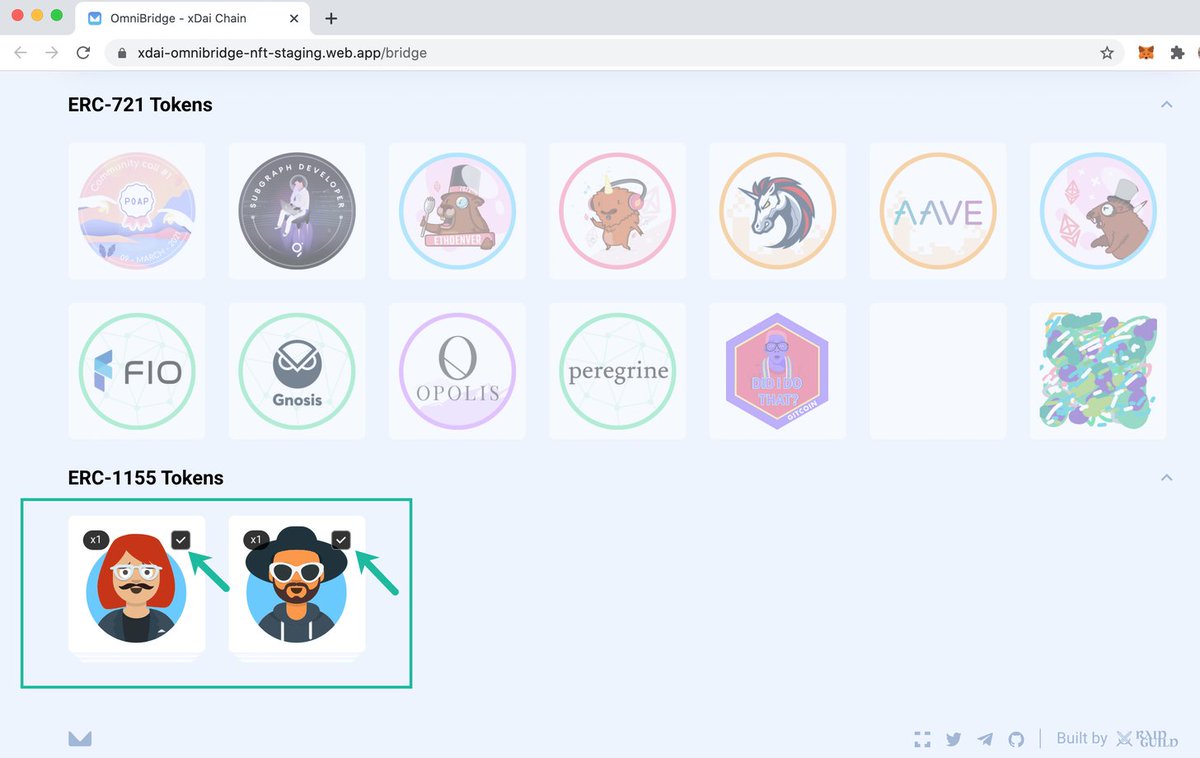 _tokenbridge's tweet photo. Recent OmniBridge updates &amp; optimizations:

- UI improvements for easy network switching.

- Asynchronous cross-chain data transfer -> https://t.co/lYPNU7ccWY

- #NFT OmniBridge beta testing for ERC721 &amp; ERC1155s. 

If you are interested in testing, let us know! https://t.co/cYrHAaoD2k