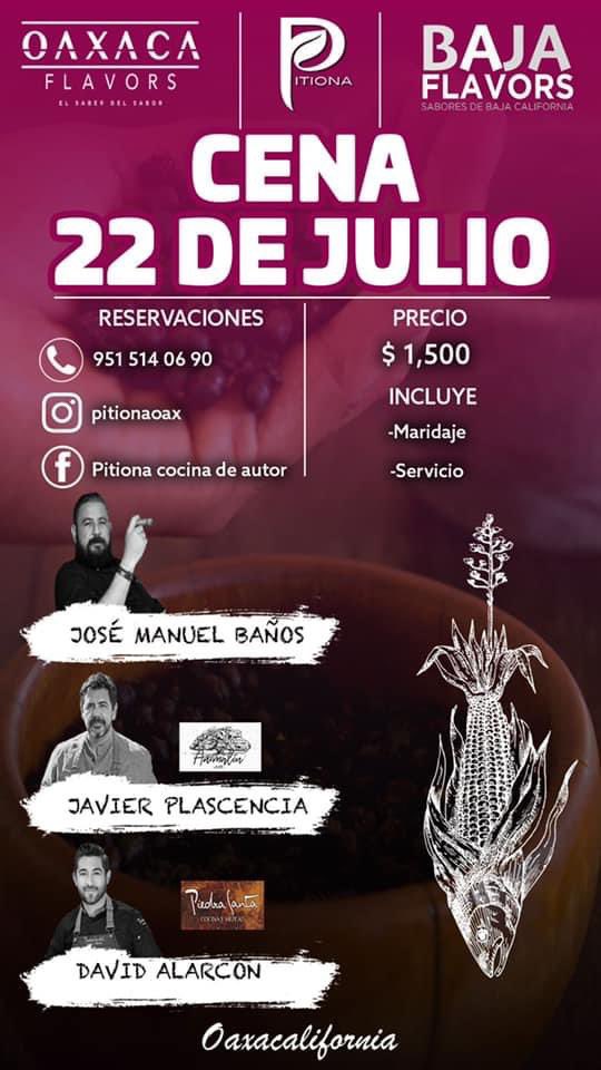 ruizolmedojesus's tweet photo. Sigue la ruta *OAXACA-FLAVORS*, hoy cena en #pitiona cocina de autor y este sábado 24 de julio a las 14:00 hrs en #Oaxacalifornia “mar-maíz-mezcal”.
#Pitiona #Oaxacalifornia #Mar #Maíz #Mezcal #OaxacaFlavors #BajaFlavors #OaxacaLoTieneTodo #ConsumeLocal #ChuchoRuiz https://t.co/WQ2O0GvF73