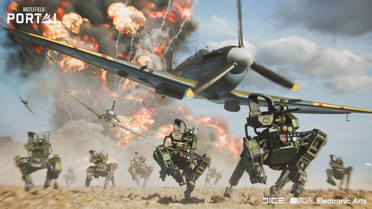 killat0n_'s tweet image. Here's our trailer for BF Portal! youtu.be/q4qWMcQfOCc Getting to push the Battlefield limits with this one was a blast, hope you like it. Massive shoutout to @RippleEffect for the great collaboration. Music was remixed by @2WEIMUSIC and sound mix done by @SourceSound_Inc