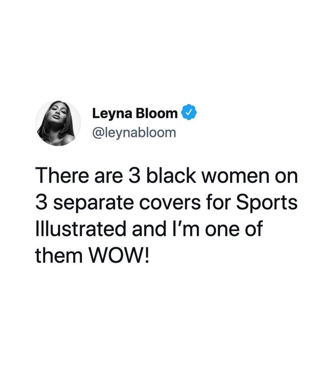 wmnsmarchla's tweet photo. 3 iconic Black women on 3 separate Sports Illustrated Covers. Via @femalequotient 💓 

#Women #IconicWomen #WomenMakingHistory #NoteFromTheEditor #Beauty #WomenEmpowerment #Transgender #Diversity #WomensMarchLA https://t.co/yVKUFw0KOF
