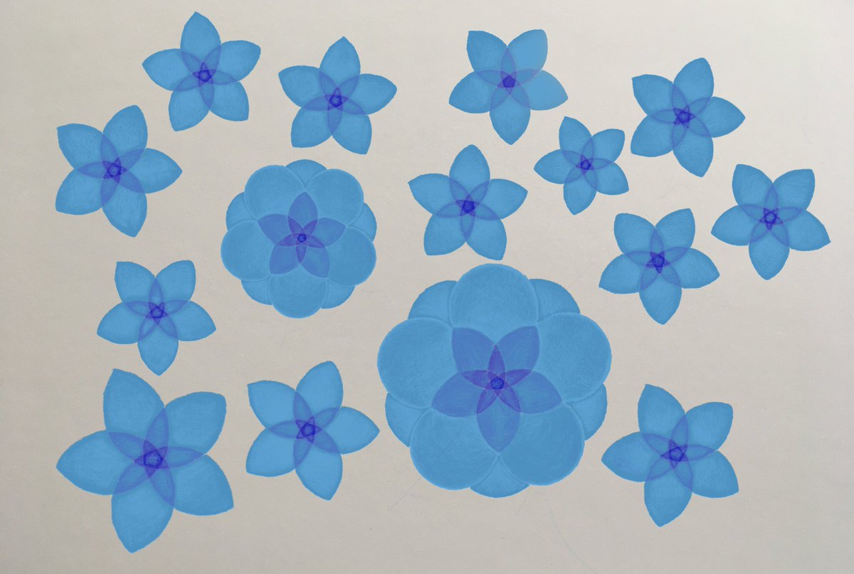 JillOsborne100's tweet photo. More digital drawings of flowers #geometricJuly https://t.co/mGkpgDHQbL