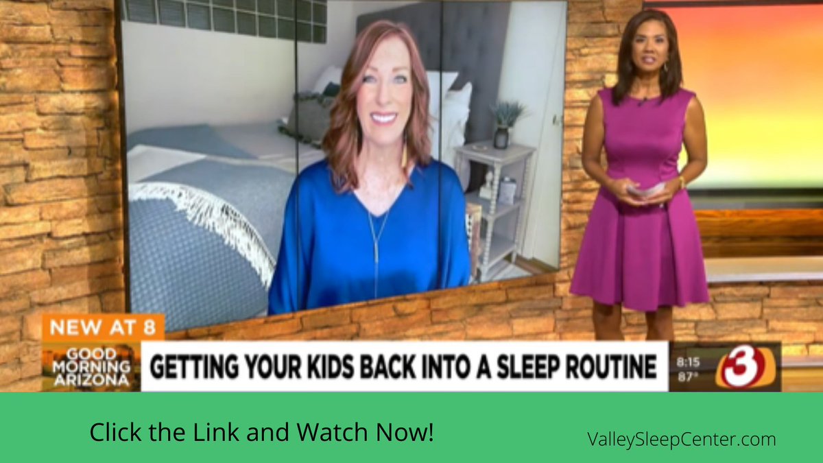 It's almost time for kids to head back to school! Valley Sleep Center's own Lauri Leadley spoke with @arizonasfamily this morning to provide tips for parents.

 Watch what she had to say, linktr.ee/valleysleep

 #daytimesleepiness #sleepy#bettersleep #sleepbetter