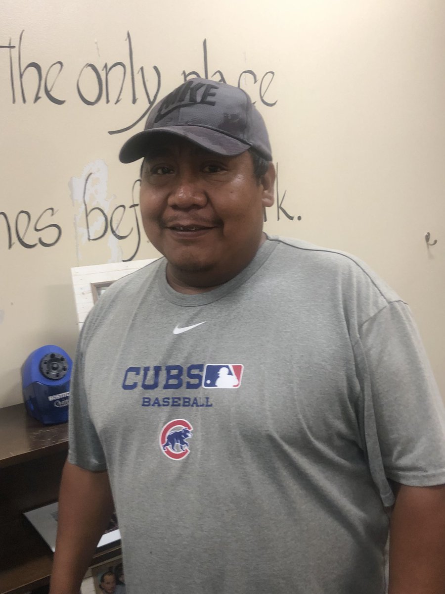 Marcy_BS's tweet photo. Antonio said he chose his outfit just for me.  I reminded him I get to evaluate him this year 😜.  Then when I went to take his pic he said not in this shirt.  #LoveTeasing #SOARtogether https://t.co/YCQ0qW7Fhk