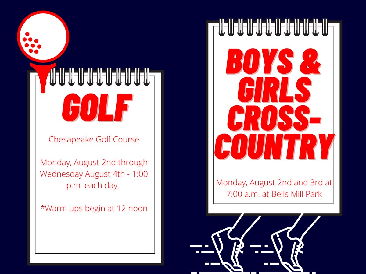 grassfield_hs's tweet photo. ‼️Save the Date‼️ 
📆Fall Sports Tryout information is listed below.❤️🐻💙 #thegrizzlyway #gogrizzlies https://t.co/TRXu4PM7Nt
