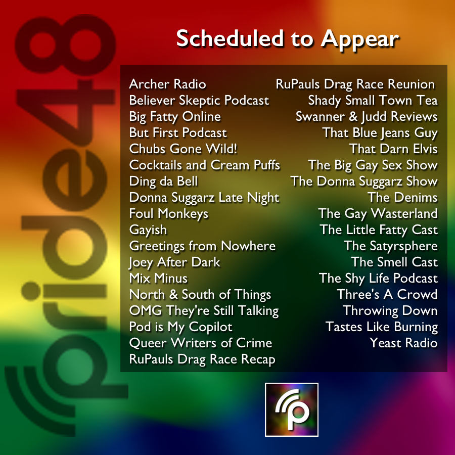 Pride48's tweet photo. Our 2021 Live Streaming Weekend is just 1 day away. We're live beginning at 7:30pm ET / 4:30pm PT. The podcasters scheduled to air include.... #p48live #LGBTQ+ ^VV https://t.co/ltaZYUHRN7