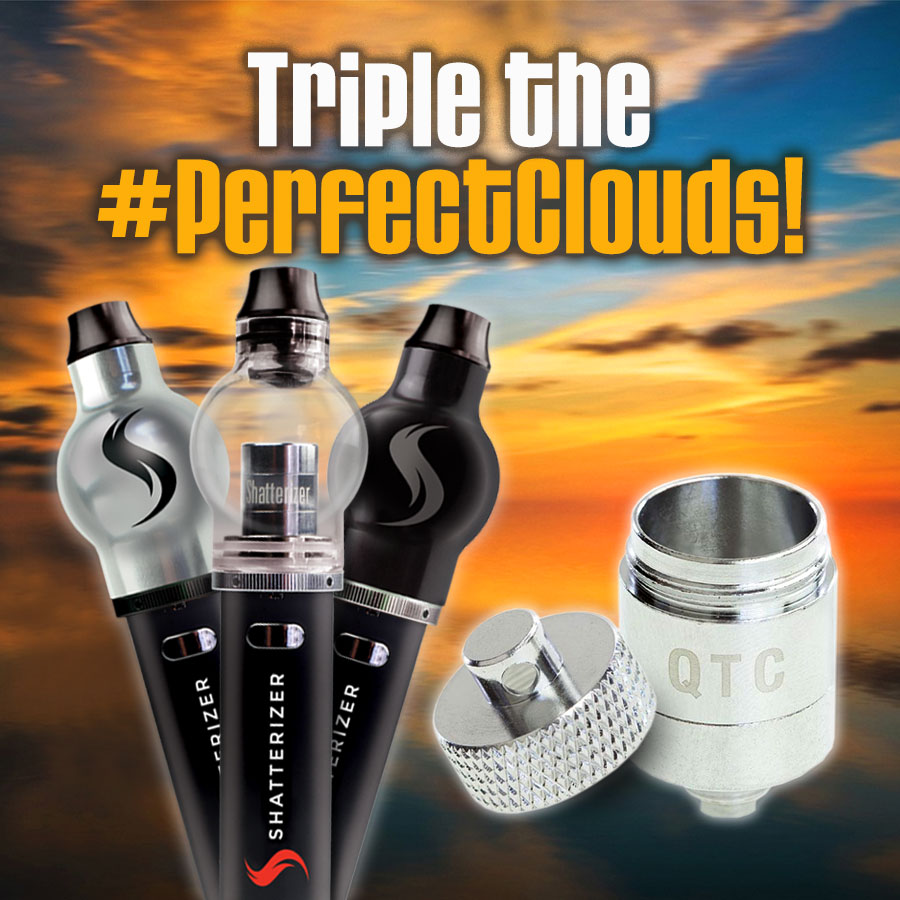 ShatterizerVape's tweet photo. Triple the #PerfectClouds #Shatterizing Family with our NEW QTC Quartz Triple Coils: https://t.co/2EurkWiLeI https://t.co/0nU2ZykSYq