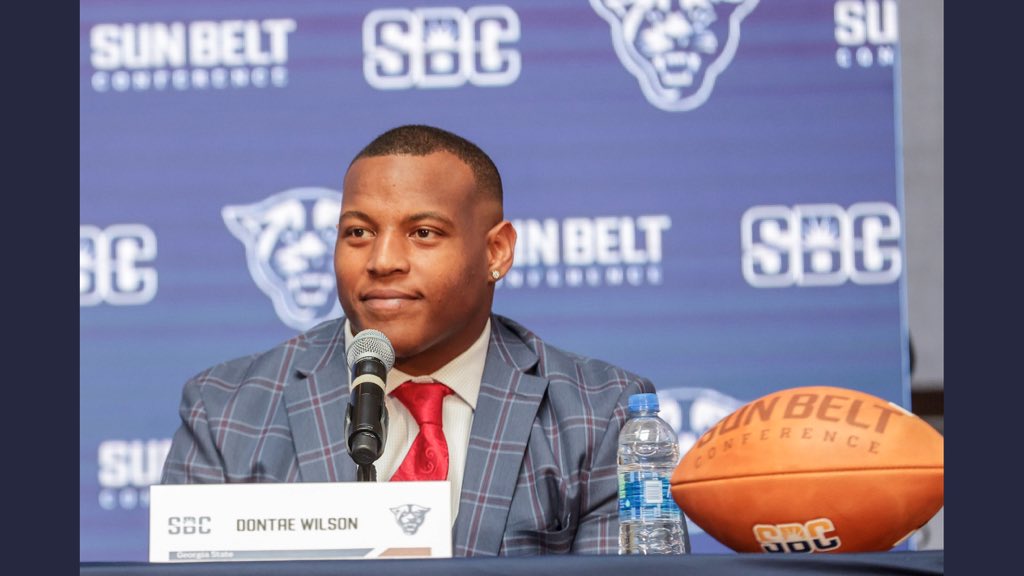 We are so proud of <a href="/GeorgiaStateFB/">GSU Football</a> Senior Dontae Wilson!!  

He was an ambassador for Jefferson Football and is now a Captain for the Panthers!!   

#SunBeltMediaDays <a href="/djwilson_52/">Dontae Wilson™</a>