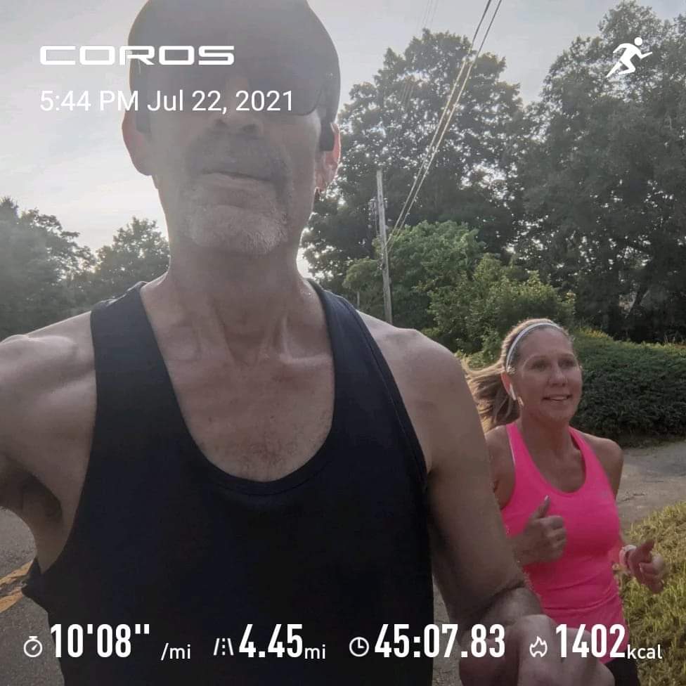 CTRunner21's tweet photo. #RunWithAdam #crushthosemiles #TeamBeastMode #BadAssRunner When your friend, Shannon Douville-Williams , has to run for 45 minutes you go for it. Brewery run from Hops on the Hills. Finally a not so deadly humid run. https://t.co/u8aJ9LdIie