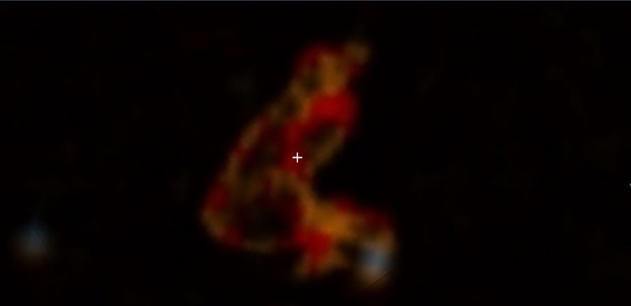 ObjectsU's tweet image. Bizarre Object Found In The Telescope Digital Sky Survey! LOOK AT ALL 3 IMAGES for perspective. Likely in our own solar system due to the reflected light. But it IS there. Part of the bottom look like reflected metal. Could this be a truly Alien craft transiting our solar system?