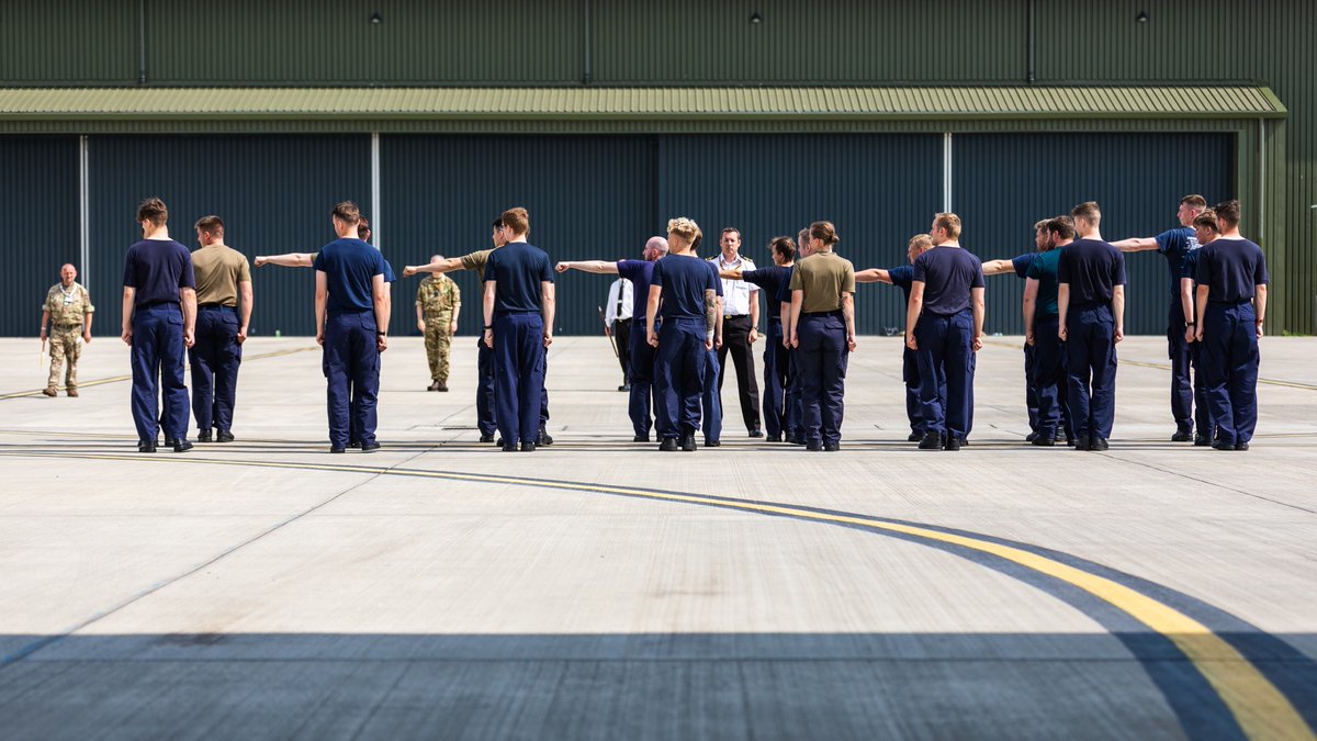 RAF_Marham's tweet photo. Personnel from @OC207Sqn  Operational Conversion Unit, have been getting back to basics this week, conducting drill training and prepping their uniform ready for their Standard Consecration Parade that will take place tomorrow. https://t.co/N1E3Cw0nls