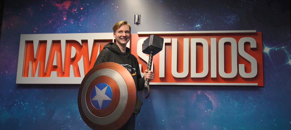 Make-A-Wish and @MarvelStudios helped bring Seth's wish to life! Wish kid Seth had the opportunity to meet the sound editing team working on #BlackWidow and participated in a post-production sound mixing session on the Disney Studio Lot: bit.ly/3eNpKNf #DisneyWishes