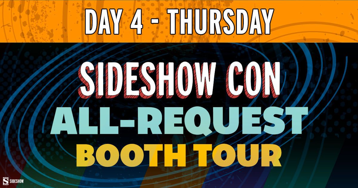 collectsideshow's tweet photo. Join us at 1 PM PT for an All Request Booth Tour of Sideshow Con 2021!
https://t.co/OE6CQb0L4u
#Sideshow #SideshowCon #ComicCon #BoothTour #ConFloor #Livestream https://t.co/uPBMNJQbWp