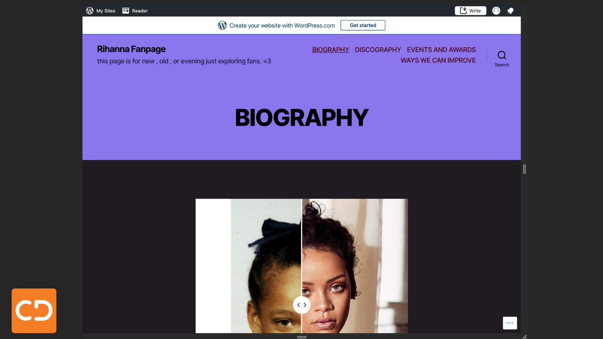 CodeDifferently's tweet image. This week in our WordPress DevShop, our interns are continuing on their projects as they finish up their fan page for their favorite artist/music group. Below are some of their awesome web pages!
#coding #wordpress #wilmington #delaware #codingforkids