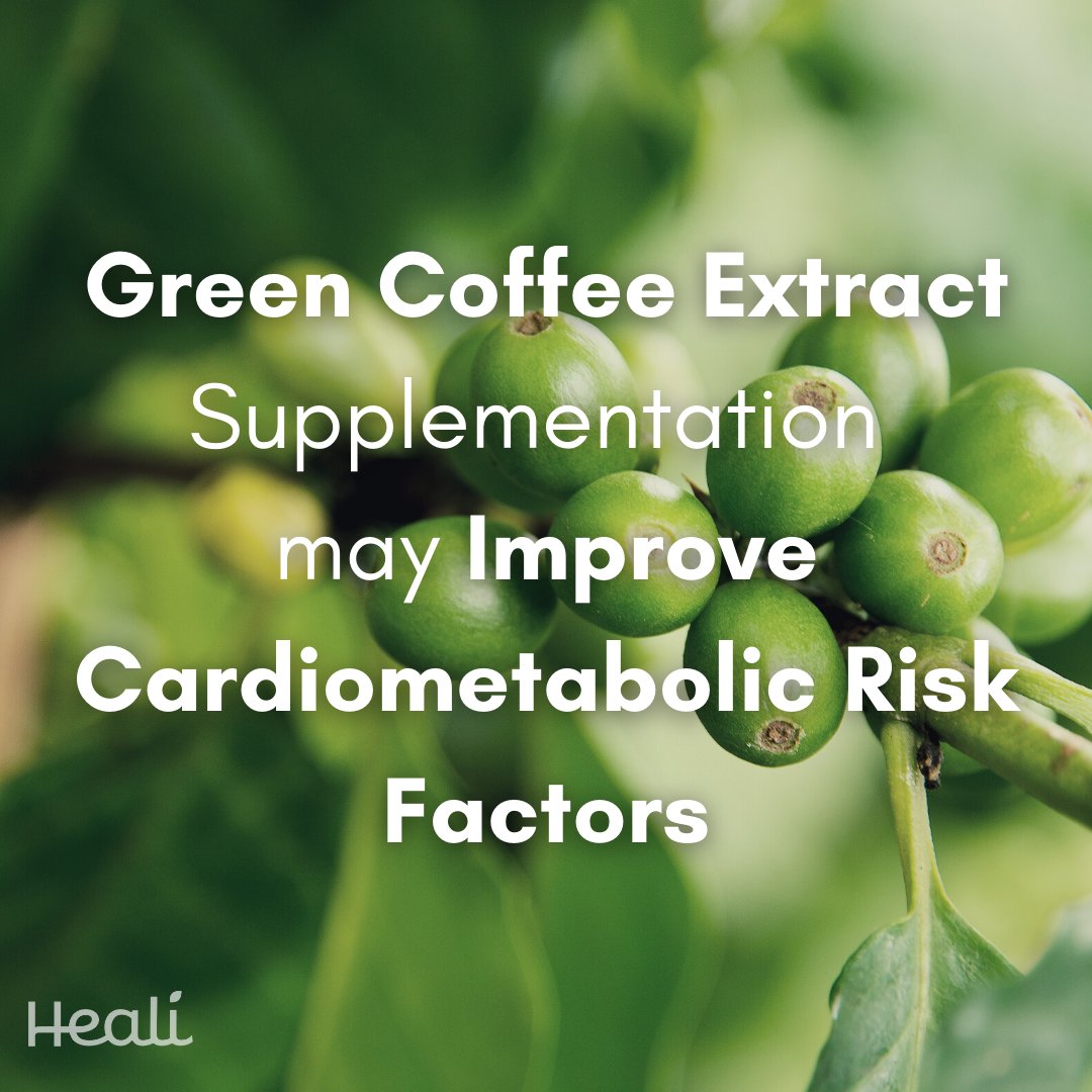 A recent systematic review found that green coffee extract supplementation improved the serum levels of Fasting Blood Sugar, insulin, triglycerides, and High Density Lipoprotein. Consumption of green coffee extract is recommended to improve cardiometabolic risk factors.