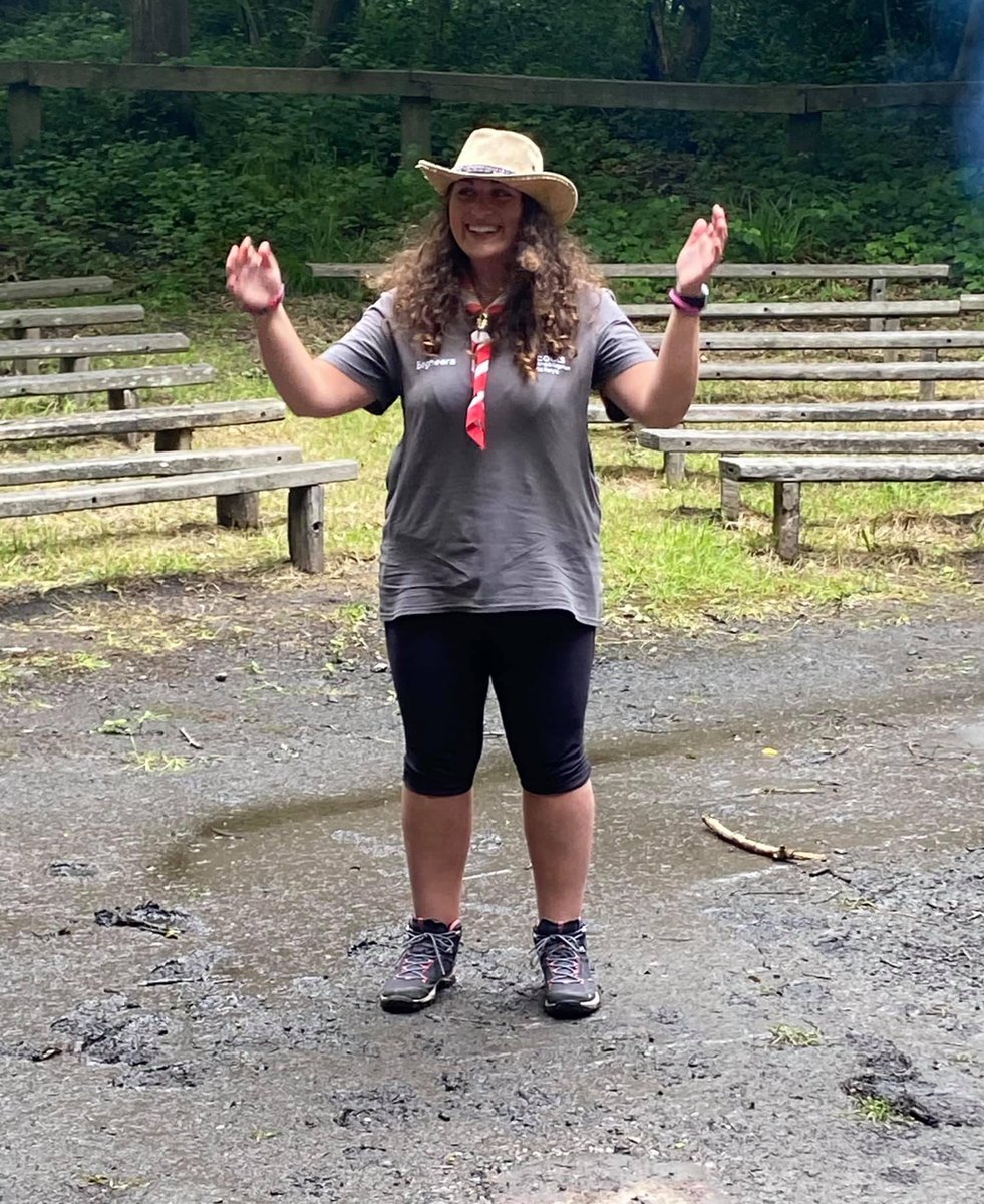 VIDAGS1's tweet photo. @Tarphat leader kept stealing the GSL’s hat, so had to get her, her own 😀😀😀#hatsforlife #skillsforlife @BandDScouts @Vidags_GSL https://t.co/h48YSegkGD