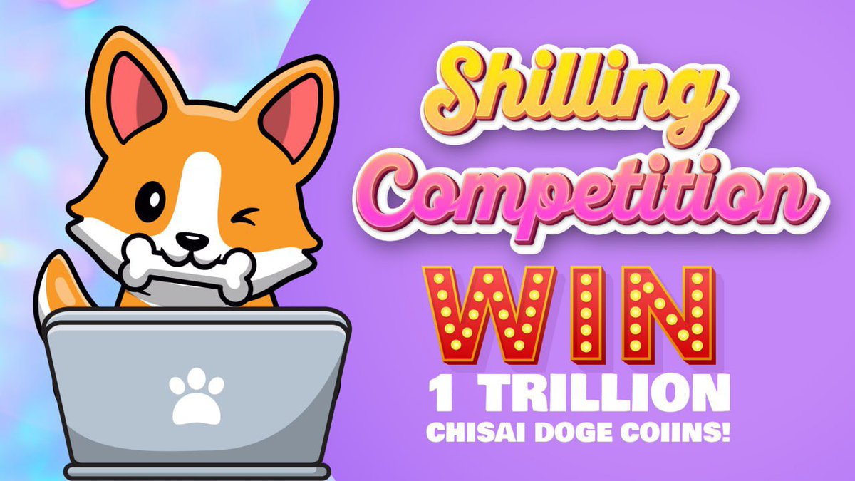 chisaidoge's tweet photo. 🔥SHILLING COMPETITON🔥
Most tweets about Chisai will win 1T Chisai Doge Coins
Winner will be announced in 72 hours
Must add these in your tweets:
@chisaidoge @elonmusk
#ChisaiDoge #Doge #BabyDoge #ChisaiDogeArmy #DogeArmy #CDC #bitcoin #Binance #Ethereum #shiba #doge https://t.co/3TM0pOgSyL
