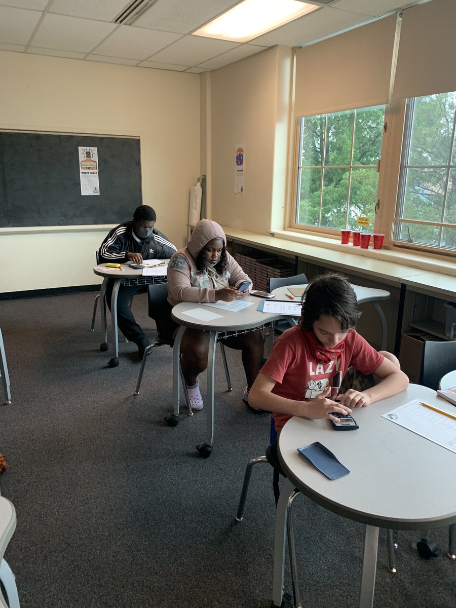 Math class with Mr. Murphy! EMS summer academy