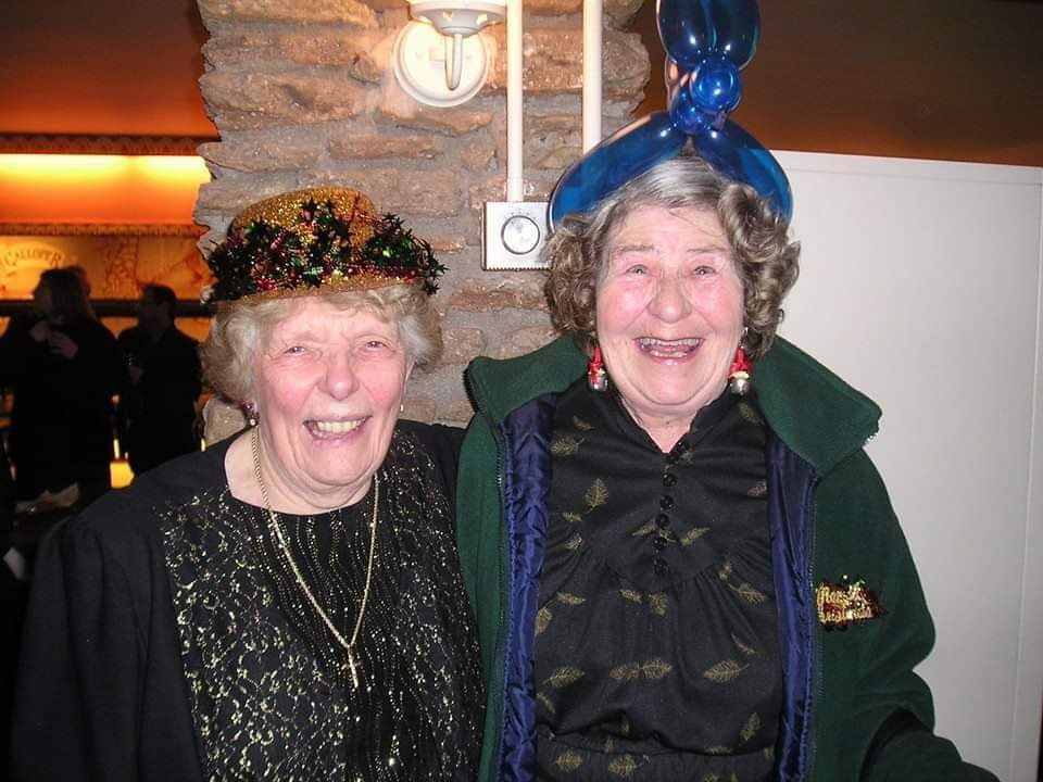 GlobeCC's tweet photo. Two Legends One Photo!
We'd like to think they are having sherry and a good old catch up tonight xx 
Rest in Peace Nancy https://t.co/l4xIPQe953