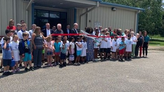It was an historic event at our Foley Branch yesterday.   Club members, staff, Board Pres Todd Denison, Foley Club Comm Council and others gathered for the ribbon-cutting and dedication. Great food &amp; fellowship....thanks Ms. Joy and members of the Community Council!  #bgcsa