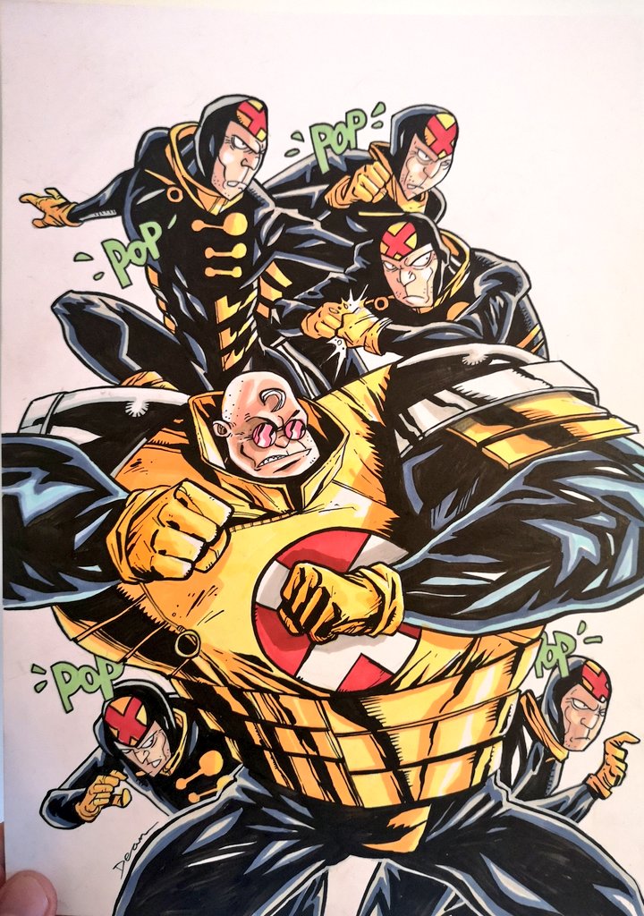 deanbeattie's tweet image. Strong Guy and Multiple Man commission done...

#strongguy #multipleman #madrox #jamiemadrox #XFactor #xmen #artwork #ComicArt #Commission