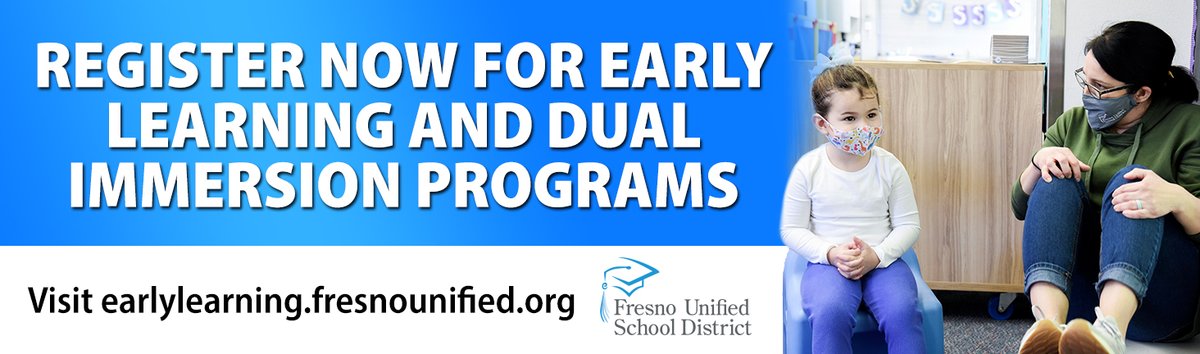 If your child or one you know is turning 4 by December 1 this year? If so, you can register your student for FREE pre-kindergarten programs here: earlylearning.fresnounified.org