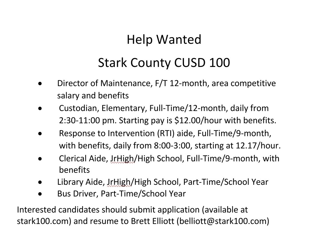 Come join the Home of Pride and Excellence, Stark County CUSD 100
#PrideandExcellence <a href="/stark_high/">Stark County Junior Senior High School</a> <a href="/SCESlearners/">SCES Learners</a>