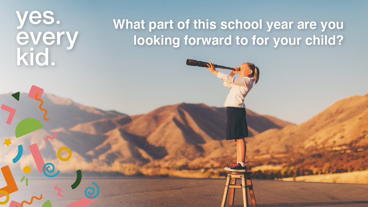 yes_everykid's tweet photo. With summer winding down, what part of this year are YOU looking forward to for your child? Let us know in the comments! https://t.co/S0TdDihenJ