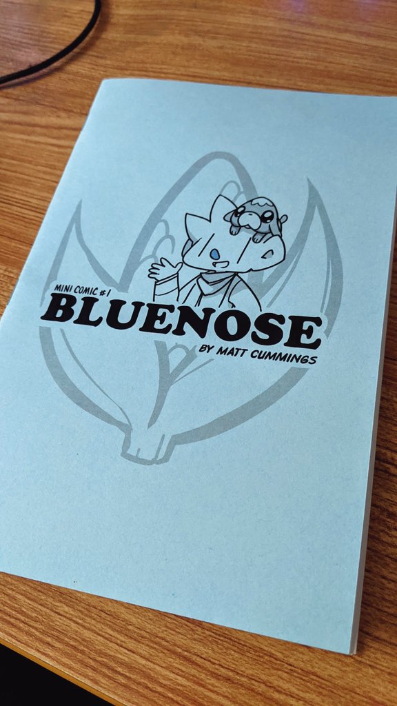 blast from the past! came across an old copy of my Bluenose minicomic from 2013! 