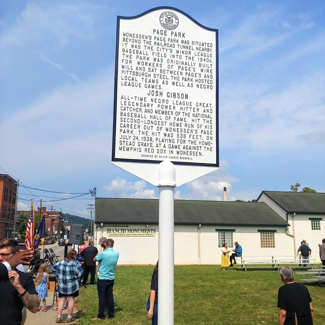 Historical marker in Monessen to recall Josh Gibson home run, Pro Sports